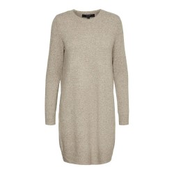 рокля,дамски,поли,и,рокли,vero,moda,doffy,long,sleeve,dress,brown,(sepia,tint,detail,melange)