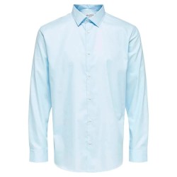 риза,с,дълъг,ръкав,мъжки,ризи,selected,ethan,classic,slim,long,sleeve,shirt,light,blue,(white)