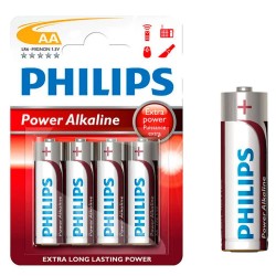 батерии,philips,ir06,aa,alkaline,battery,4,units,silver,(silver)