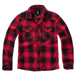 карирана,риза,детски,ризи,brandit,check,long,sleeve,shirt,red,black,(red)