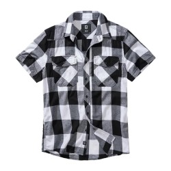 карирана,риза,мъжки,ризи,brandit,check,short,sleeve,shirt,white,(white,black)