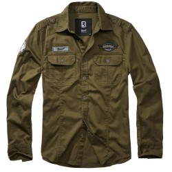 риза,с,дълъг,ръкав,мъжки,ризи,brandit,luis,vintage,long,sleeve,shirt,green,(olive)