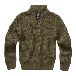блуза,детски,блузи,brandit,marine,troyer,high,neck,sweater,olive,(green)