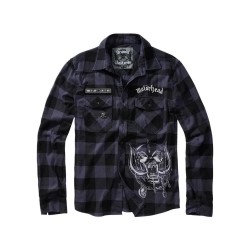 риза,с,дълъг,ръкав,мъжки,ризи,brandit,motörhead,long,sleeve,shirt,black,grey,(black,grey)