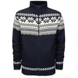блуза,мъжки,пуловери,brandit,norweger,full,zip,sweater,blue