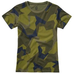 тениска,дамски,тениски,brandit,44004,short,sleeve,t,shirt,swedish,camo,m90,(green)