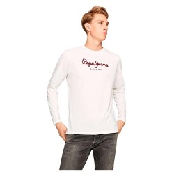 тениска,мъжки,тениски,pepe,jeans,eggo,long,sleeve,t,shirt,white