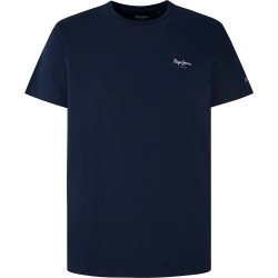 тениска,мъжки,тениски,pepe,jeans,original,basic,3n,short,sleeve,t,shirt,navy,(blue)