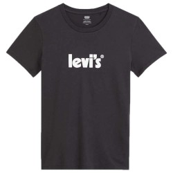 тениска,дамски,тениски,levi´s,®,the,perfect,17369,short,sleeve,t,shirt,seasonal,poster,logo,t2,caviar,(black)