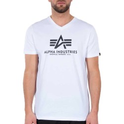 тениска,мъжки,тениски,alpha,industries,basic,short,sleeve,v,neck,t,shirt,white,(white)