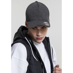 шапка,всички,шапки,flexfit,heringbone,cap,black,(black,grey)