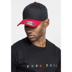 шапка,всички,шапки,flexfit,wooly,combed,2,tone,cap,black,red,(black)
