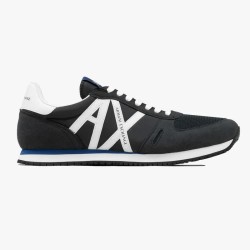 маратонки,мъжки,маратонки,armani,exchange,retro,runner,trainers,black