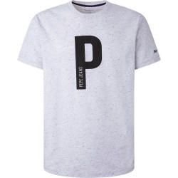 тениска,мъжки,тениски,pepe,jeans,agostino,t,shirt,natural,(grey)