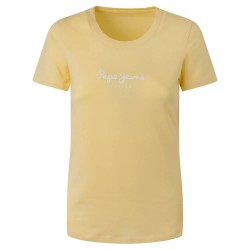 тениска,дамски,тениски,pepe,jeans,new,virginia,short,sleeve,t,shirt,cornish,(yellow)