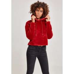 блуза,дамски,блузи,urban,classics,oversized,teddy,sweatshirt,red,(bordeaux)