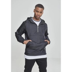 яке,мъжки,якета,urban,classics,windproof,pullover,basic,jacket,black,(black)