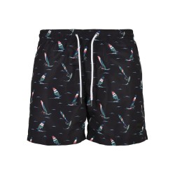 бански,гащета,мъжки,бански,костюми,urban,classics,pattern,swimming,shorts,black,(black)