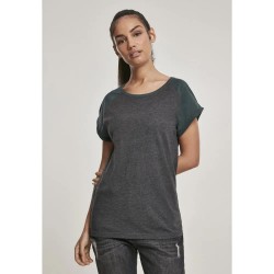 тениска,дамски,тениски,urban,classics,raglan,contract,short,sleeve,t,shirt,brown,green,(brown)