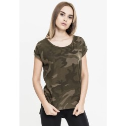 тениска,дамски,тениски,urban,classics,ba,shaped,short,sleeve,t,shirt,green,camouflage,(green)