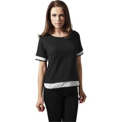 тениска,дамски,тениски,urban,classics,terry,meh,short,sleeve,t,shirt,black,(black,white)