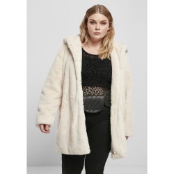 яке,дамски,якета,и,палта,urban,classics,hooded,jacket,teddy,coat,white
