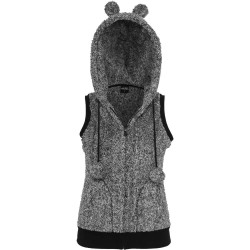 яке,дамски,якета,и,палта,urban,classics,teddy,melange,jacket,black,(black,white)