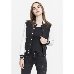 яке,дамски,якета,и,палта,urban,classics,jacket,2,tone,college,sweatshirt,black