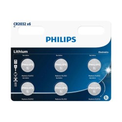батерии,philips,cr2032,pack,3,3v,lithium,battery,black