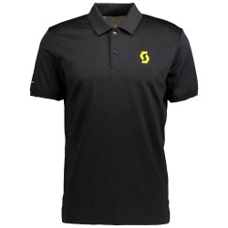 Scott FT short sleeve polo - Black (Black / Sulphur Yellow) дамски,блузи,с,яка,мъжки,блузи,с,яка,scott,ft,short,sleeve,polo,black,(black,sulphur,yellow)