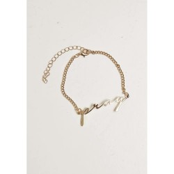 бижутерия,mister,tee,pray,bracelet,yellow,(gold)