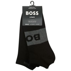 чорапи,мъжки,чорапи,boss,as,logocc,socks,2,pairs,black,(black)