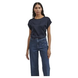 тениска,дамски,тениски,vila,ellette,short,sleeve,t,shirt,blue,(navy,blazer)