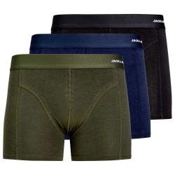 боксерки,мъжко,бельо,jack,&,jones,basic,bamboo,boxers,3,units,forest,night,detail,black,navy,blazer,(multicolor)