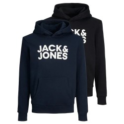 суичър,детски,блузи,jack,&,jones,corp,logo,hoodie,2,units,black,pack,w,navy,large,(black)