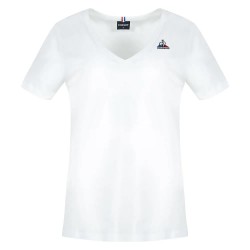 тениска,дамски,тениски,le,coq,sportif,ess,n°1,short,sleeve,v,neck,t,shirt,white,(new,optical,white)
