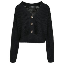 блуза,дамски,пуловери,дамски,плетени,дрехи,urban,classics,sweater,black,(black)