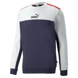 блуза,мъжки,пуловери,puma,ess+,block,crew,sweatshirt,blue