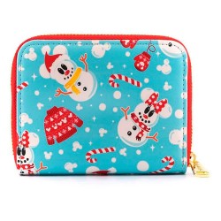 портфейли,и,портмонета,loungefly,mickey,minnie,snowman,wallet,blue,(blue,white,red)