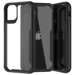 други,аксесоари,muvit,for,change,apple,iphone,12,12,shockproof,2m,silicone,phone,case,black,(clear,black)