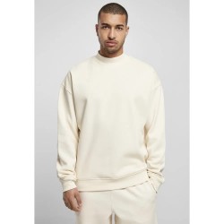 Блуза Urban classics Mock Neck Crew Big sweatshirt - White (White) блуза,мъжки,пуловери,urban,classics,mock,neck,crew,big,sweatshirt,white,(white)