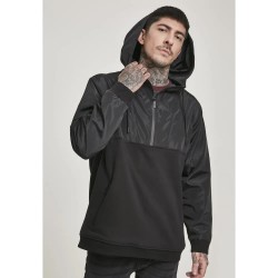 блуза,мъжки,пуловери,urban,classics,military,half,zip,sweatshirt,black