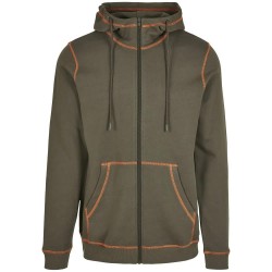 Блуза Urban classics Organic Contrast Flatlock sweatshirt - Green (Olive / Orange) блуза,мъжки,пуловери,urban,classics,organic,contrast,flatlock,sweatshirt,green,(olive,orange)