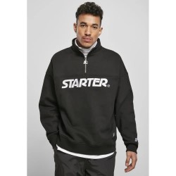 блуза,мъжки,пуловери,starter,black,label,starter,heavy,color,block,troyer,sweatshirt,black,(black)