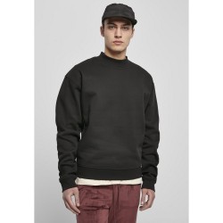 блуза,мъжки,пуловери,urban,classics,sweatshirt,mock,neck,crew,black