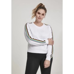 тениска,дамски,тениски,urban,classics,taped,leeve,big,long,sleeve,t,shirt,white,(white)
