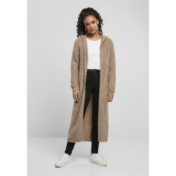 яке,дамски,якета,и,палта,urban,classics,hooded,feather,jacket,brown