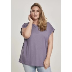 Тениска Urban classics Extended Big short sleeve T-shirt - Purple (Purple) тениска,дамски,тениски,urban,classics,extended,big,short,sleeve,t,shirt,purple,(purple)