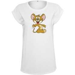 тениска,дамски,тениски,mc,clothes,tom&jerry,pout,short,sleeve,t,shirt,white,(white)