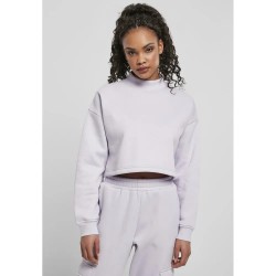 блуза,дамски,блузи,urban,classics,cropped,oversized,high,neck,crew,sweatshirt,violet,lila,(purple)